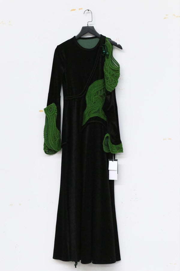 MAME KUROGOUCHI asymmetric stitching dress MM22FW DR036